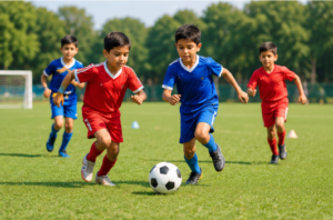 CBSE school sports facilities and outdoor play area near Ajman