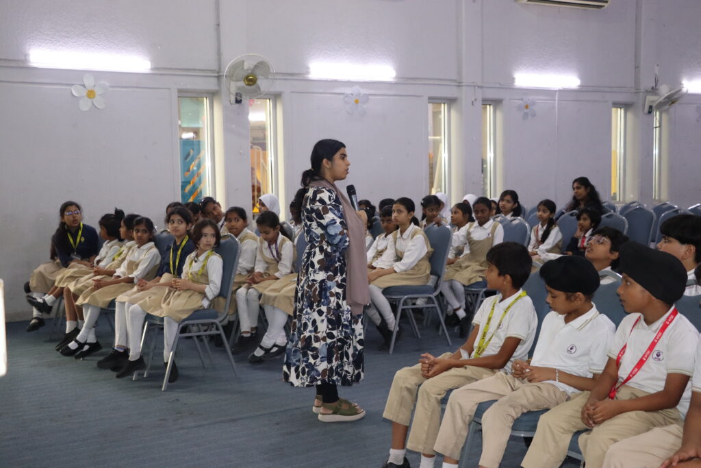 Students participating in classroom activities at a private school in Umm Al Quwain"