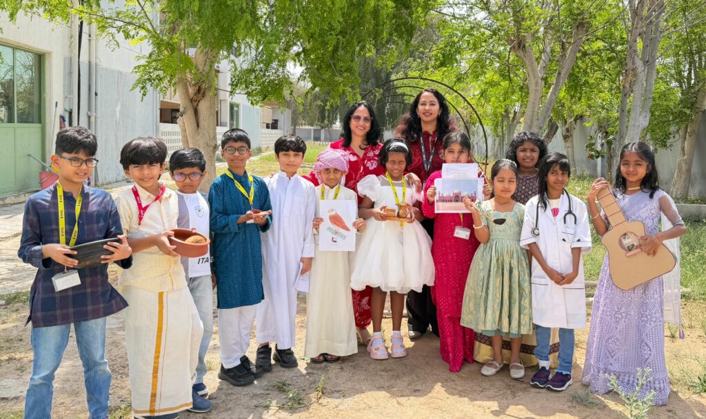 "Students and parents at community school event Umm Al Quwain"